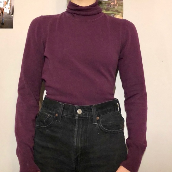 Plum Turtleneck - Picture 1 of 4